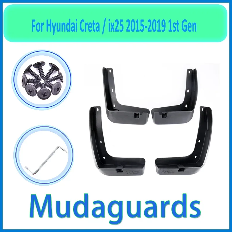 for Hyundai Creta ix25 2015 2016 2017 2018 2019 Fender Mudguard Mud Flaps Guard Splash Flap Car Accessories