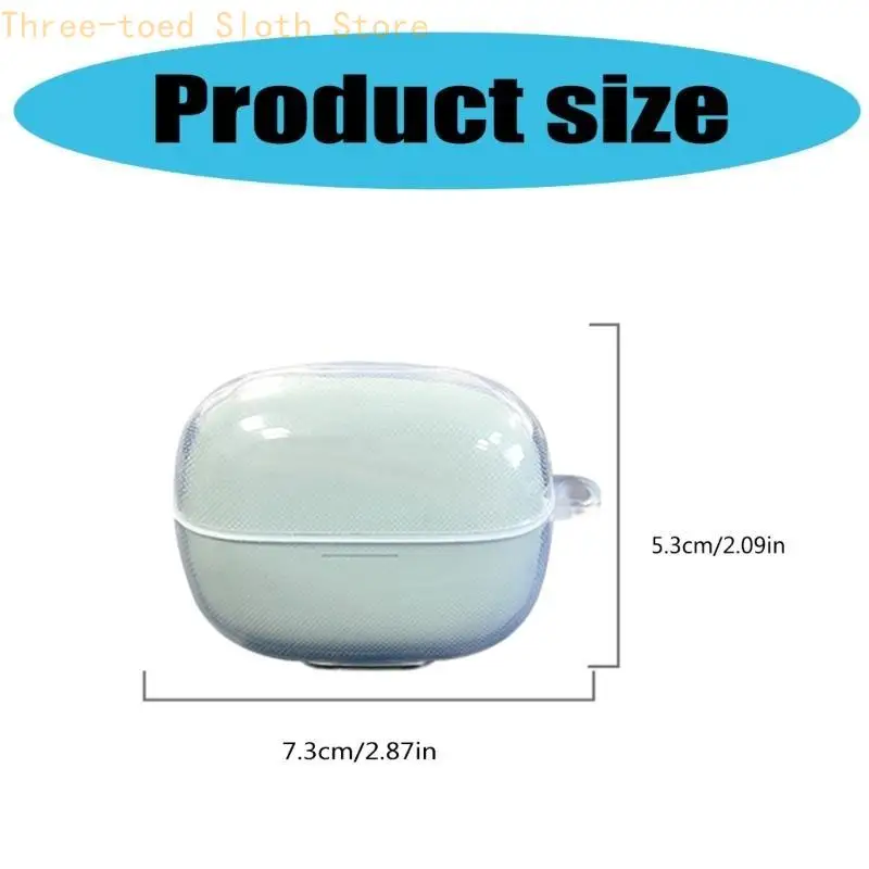 Stoßfeste Shell-Kopfhörerhülle, kratzfestes Gehäuse, Staubschutz, waschbar, weiche TPU-Abdeckung, Schutzhülle für Knospen 6 E74A – Detail 6