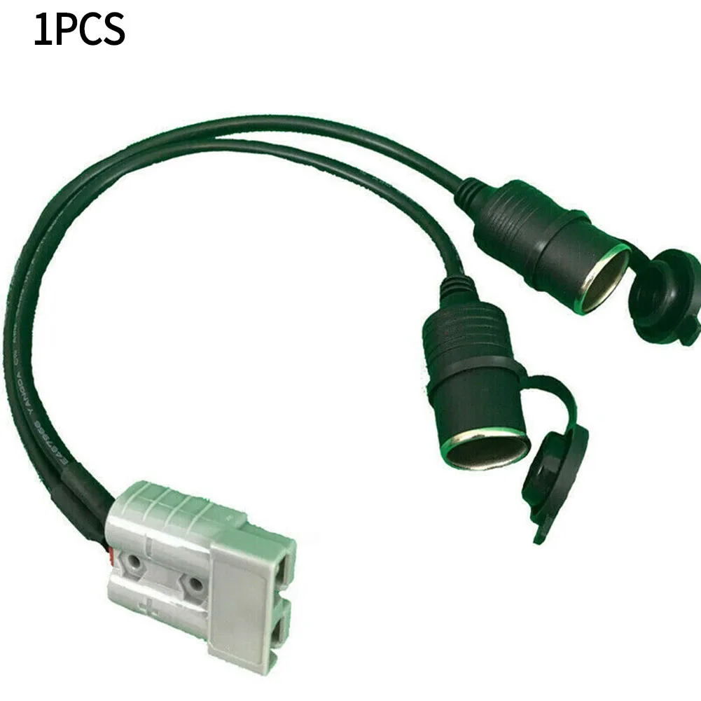 1PCS 50A To Dual 16A Female Socket Adapter Grey For Caravan Camping Trailer 12V 24V Light Power Connector