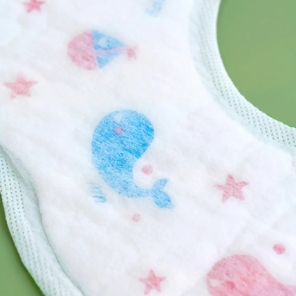 

20Pcs/set Waterproof Feeding Bibs Soft Cotton Eco-friendly Infant Burp Cloths Individually Wrapped Disposable Bibs