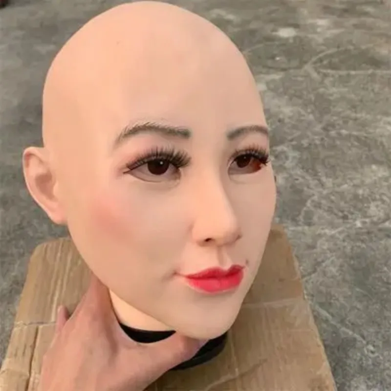 For Silicone‑Full‑Face‑Cosplay‑Mask,‑Novelty‑Halloween‑Costume‑Head‑Cover‑Prop,‑Stage‑Show‑&‑Themed‑Party‑Dress‑Up‑Decoration