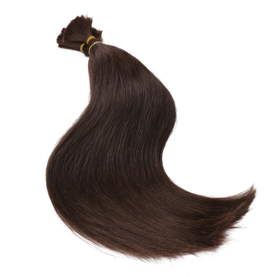 Extensions de Cheveux Humains Remy Lisses pour Tressage, Sans Trame, 100% Naturel, Vietnam, 50g