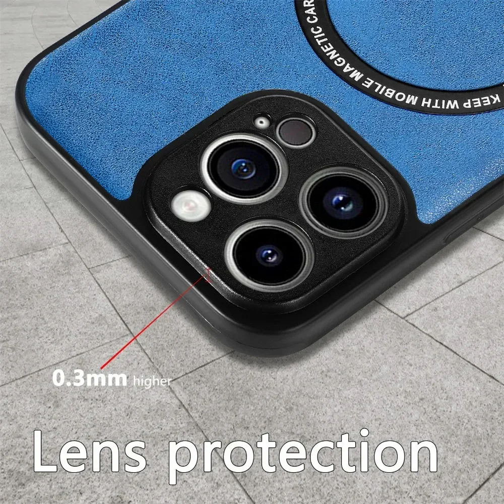 Trendy Skin Tpu Drop Resistant IPhone 16 15 14 ProMAX 13 12 Mini 11 Solid Color Magnetic Fation Woman Phone Case Lens Protection