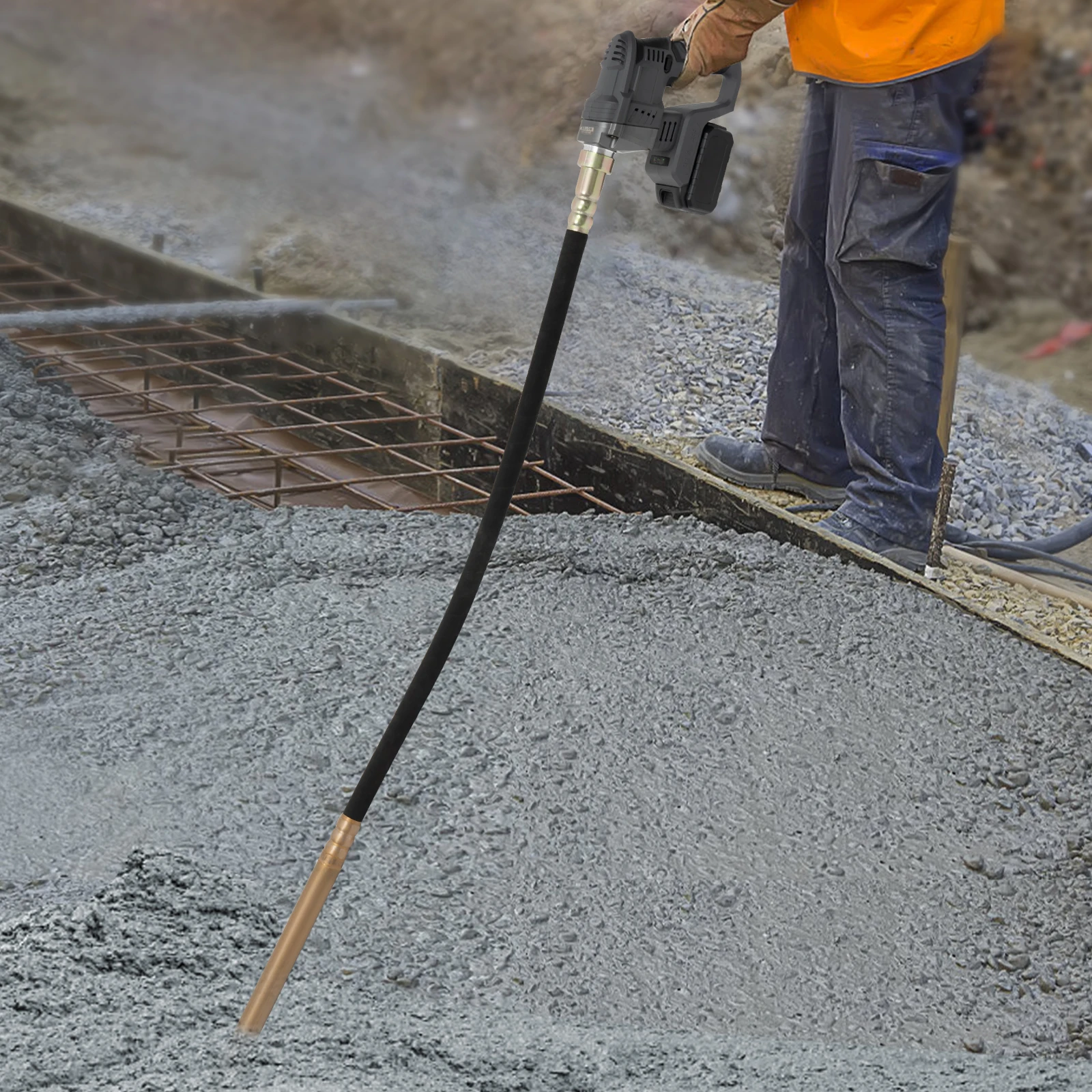 Bezprzewodowe wibrujące narzędzie do betonu, przenośna bezprzewodowa maszyna do wibrator do betonu, podręczny wibrator do betonu