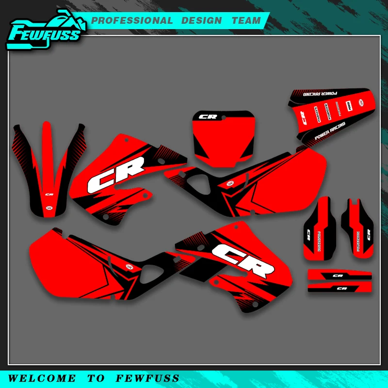 

Fewfuss для Honda CR125 CR125 1998 1999 CR250 CR 250 1997 1998 1999 пользовательские графические наклейки наклейки мотоцикл фон