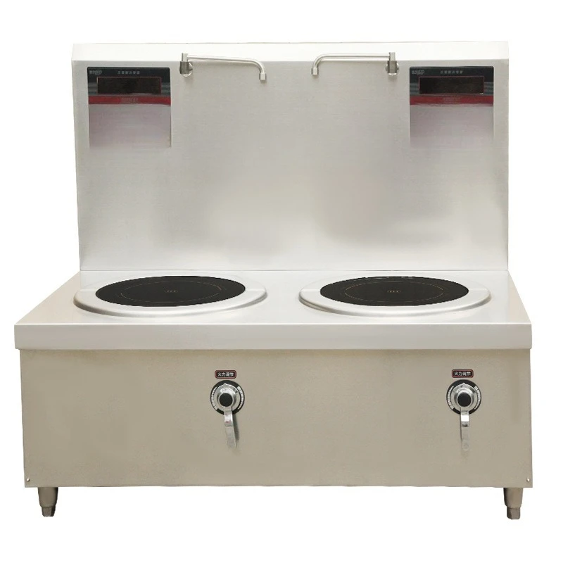 Commercial electromagnetic double-headed dwarf stove, dwarf soup stove, single-headed soup braised kitchen, special for hotel ca
