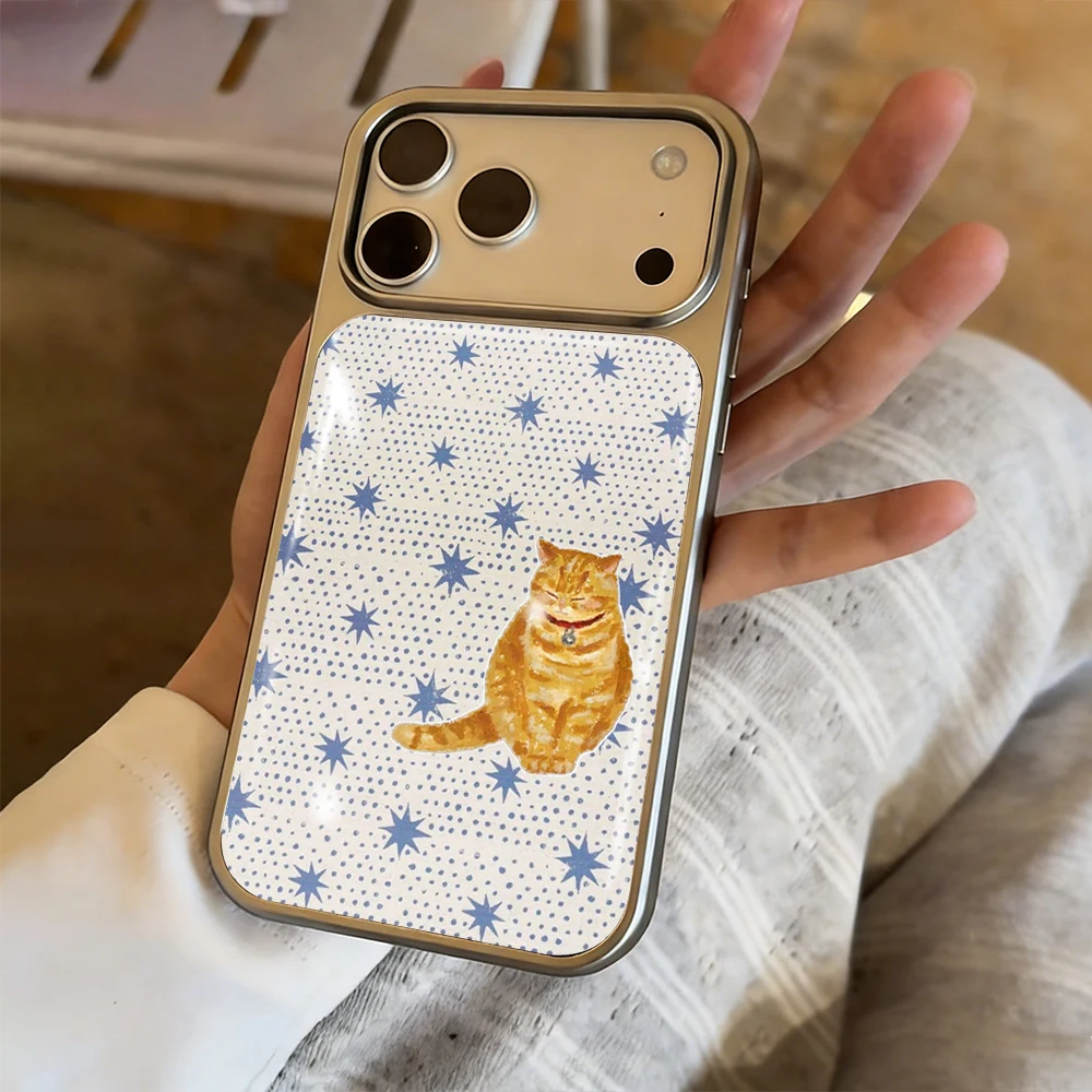 Polka Dot Katze Drop Glue INS Hülle für iPhone 15 17 13 Pro Max Phone 11 12 13 17 ProMax 14 15 16 Plus Hüllen Stoßfest Niedliche Coque – Detail 10