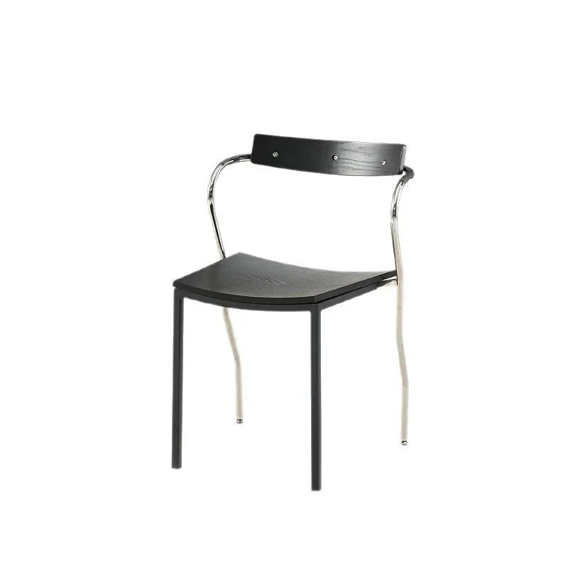 

Designer casual home Nordic restaurant back chair, modern simple office reception negotiation stool