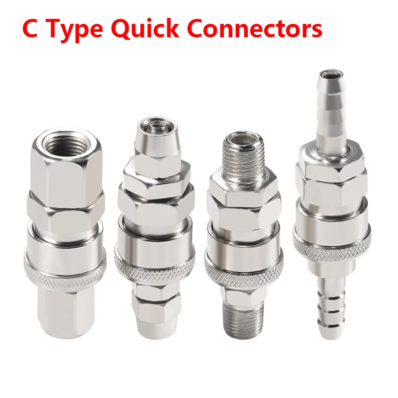 C Type Pneumatic Quick Connector Rapidities for Air Hose Coupling Compressor Accessories Release Fitting SH PH SP PP SM PM SF
