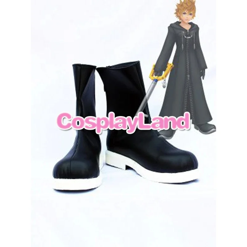 Botas personalizadas Kingdom Hearts Cosplay Roxas zapatos de Cosplay botas de fiesta de Anime personalizadas de cualquier tamaño