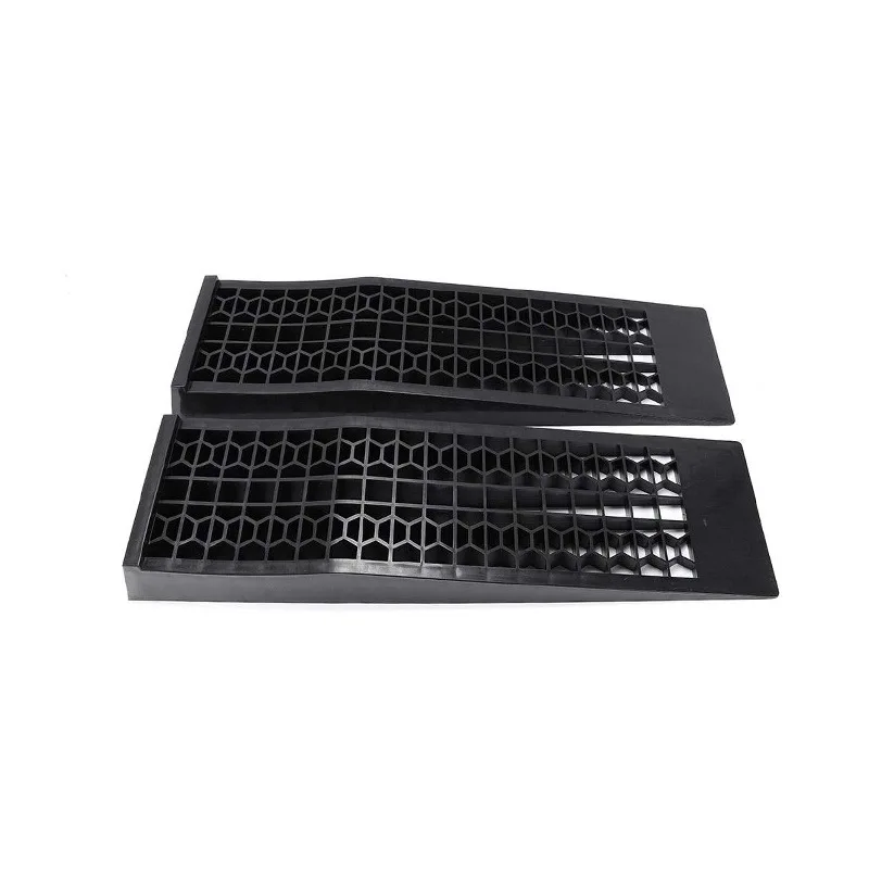 2pcs 5000KG Capacity Heavy Duty Car Ramps 70cm Plastic Portable Loading Access Ramps Lift Repair Maintenance Jack Lift Tool