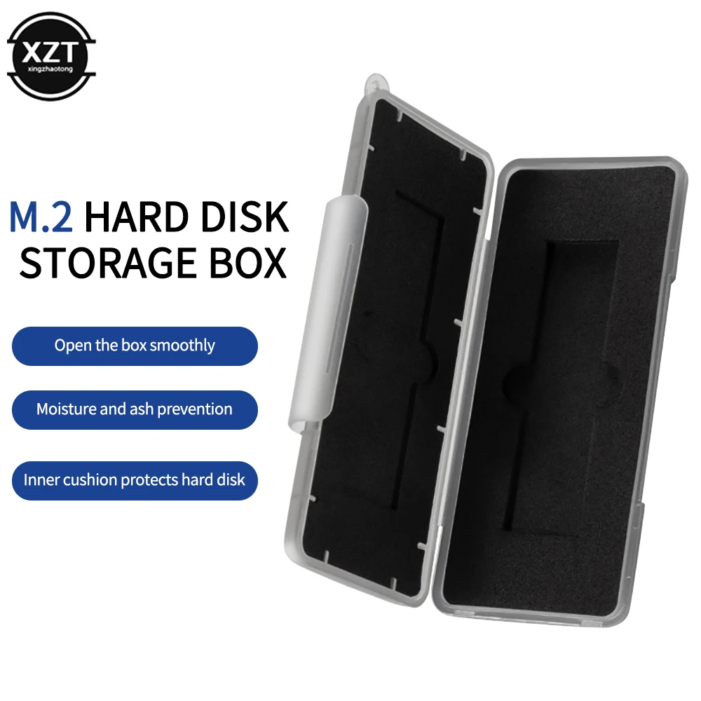 NEW Portable M2 2280 SSD Plastic Case Anti-static Storage Box Memory Holder Protection for 2 x M.2 NVME 2280 Solid State Drive