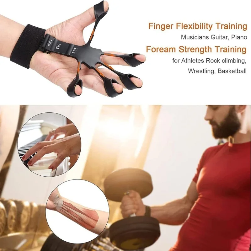 Grip Strength Trainer Finger Strengthener Finger Training Equipment Sports Gym Training Accessories Home Exercises Accessories