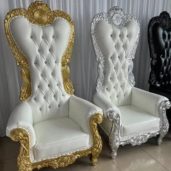 Wholesale Cheap High-Back King Throne Chair For Rental Royal Gold Classic Throne Chair