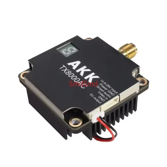 AKK VTX TX8000AC 5.8G 8w plastic FPV VTX long-distance transmission 96CH chart crossover machine with TBS for RC parts and Accs