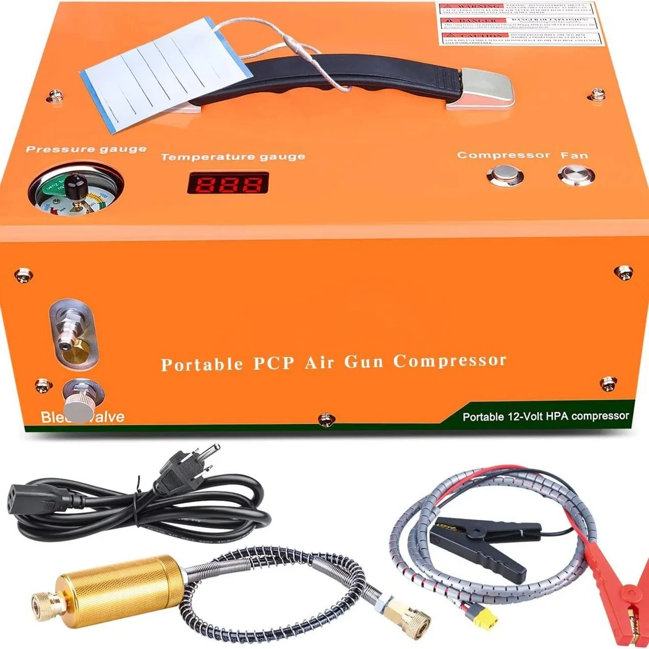 For built-in transformer 220v110v12v self-stop oil-free high-pressure car inflator