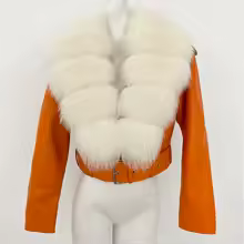 MENINA 2025 Autumn Winter Women Sheepskin Leather Coat with Large Real Fox Fur Collar Jacket Furry Winter Warm Slim Fit Clothing - AliExpress