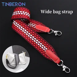 TINBERON Fashion Long Shoulder Strap for Crossbody Bag Purse Replace Canvas Strap Women Handbag Leather Fabric O Bag Accessories