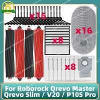 Compatible For Roborock Qrevo Master / Qrevo Slim / V20 / P10S Pro Main Side Brush Mop Cloth Filter Dust Bag Parts