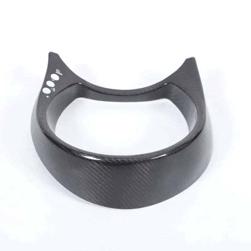 

For Abarth 595 695 2021-2023 Real Carbon Fiber Car Dashboard Speedometer Decorative Cover Interior Car Accessories(LHD)