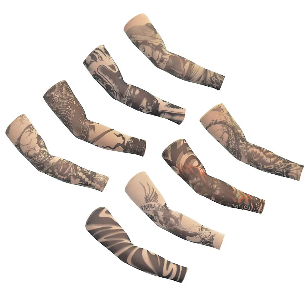 

8Pcs Arm Sleeve Cycling UV Protection Outdoor Sports Protective Cover For Running Yoga Golf Basketball