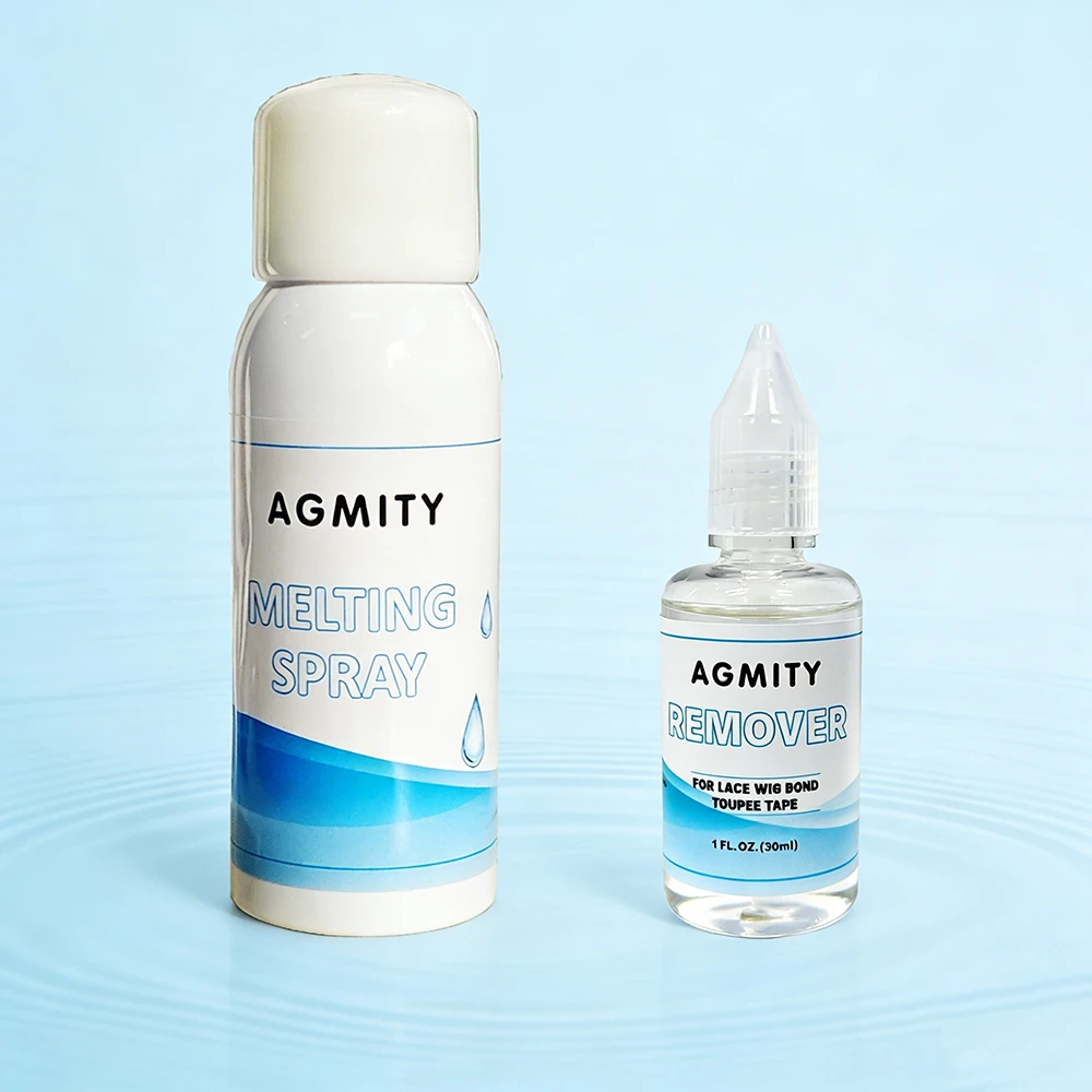 

Клей-спрей для париков Melting Spray 120 мл + 30 мл, набор с средством для удаления клея, сильная фиксация, без остатка, для установки всех видов париков и фронталов