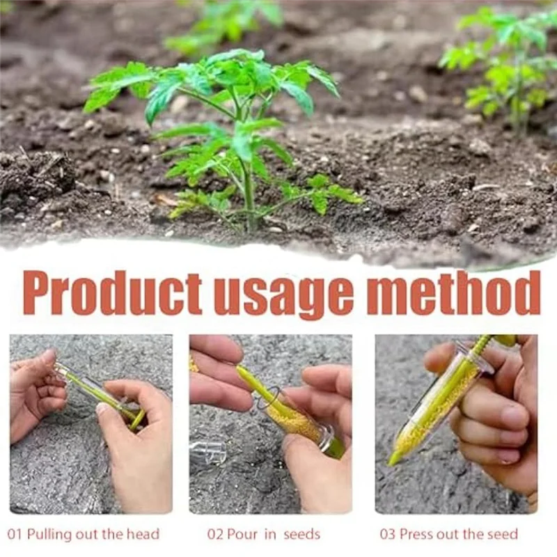 مجموعة أدوات زراعة البذور الصغيرة المكونة من 6 قطع من A23P، تتضمن موزع البذور والديبر والوازع للبستنة المنزلية. #5