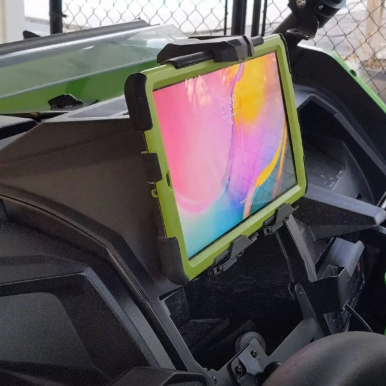 

Japanese Teryx KRX 1000 Navigation Mount Box Black Navigation Tablet Mount Storage Box UTV Tablet Holder Faceted Trail-Road