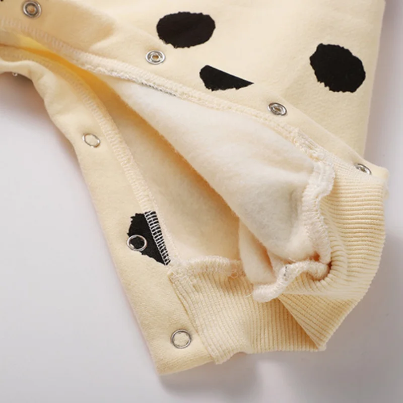 Spring Baby Clothes Banana Romper Cotton Sleepwear Korean Newborn Clothes Boy Girl Bodysuit Banana Dot Toddler Jumpsuit