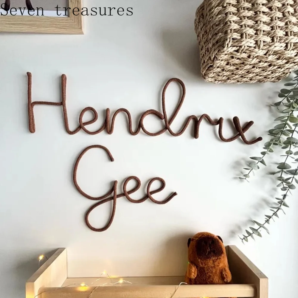 

Customized Handcrafted Metal Wall Art with Initials for Boys and Girls Living Room and Children's Room Decorative Accessories