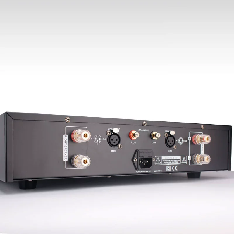 

TS-6 VU Meter HiFi Dual Channel Pure Power Amplifier, 150W×2 High Output, Audiophile Stereo Post Amplifier for Home Audio