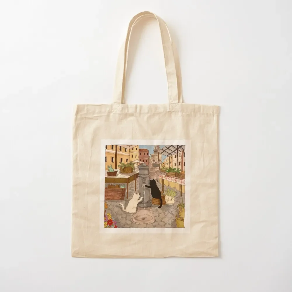 Journal of a Cat in Rome - How the Nasone works Tote Bag handbag personalized tote bag Tote Bag