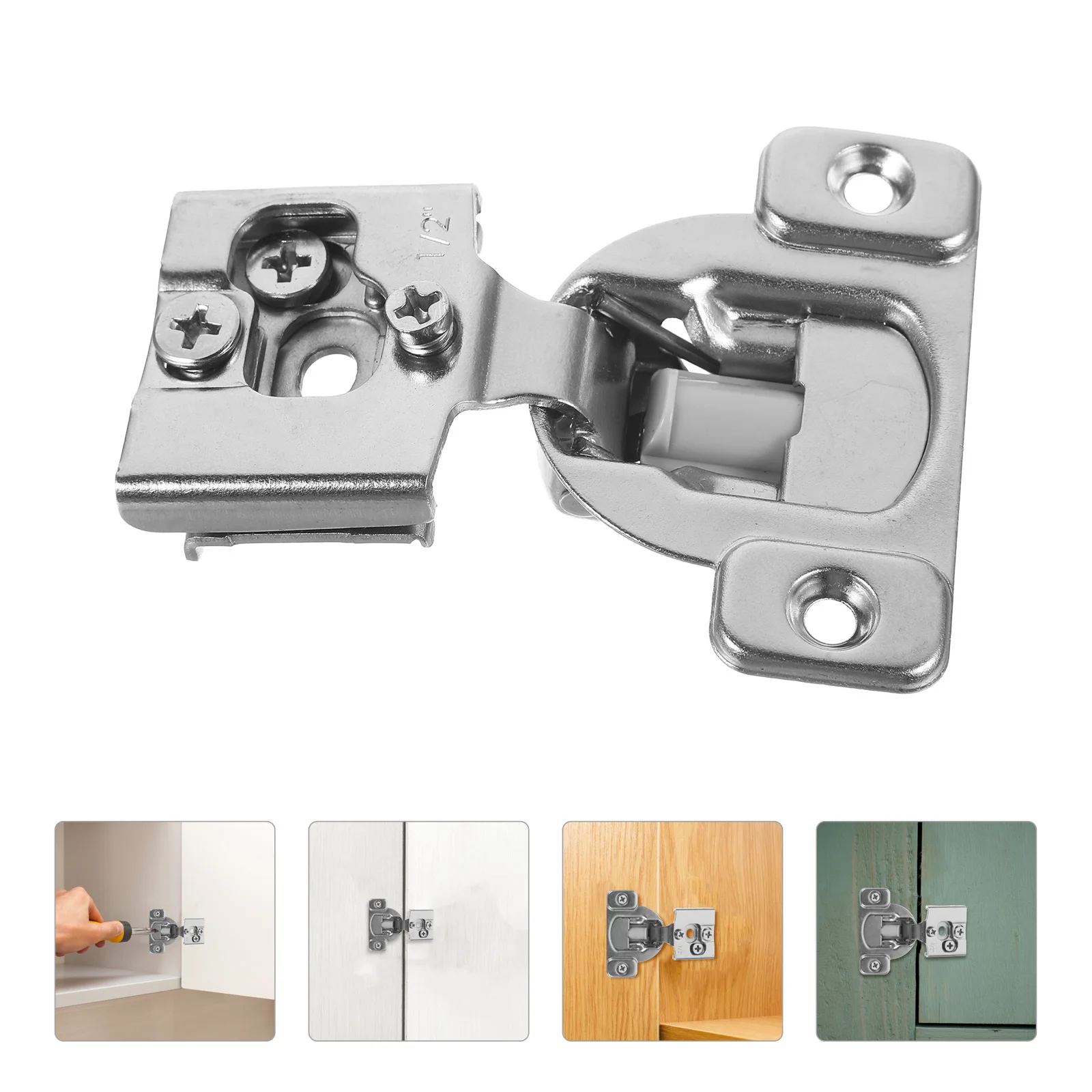 

1 Set Of American Style Stainless Steel Soft Close Cabinet Hinge For Kitchen Doors Black Damping Hinge Replacement Tiny Hinges