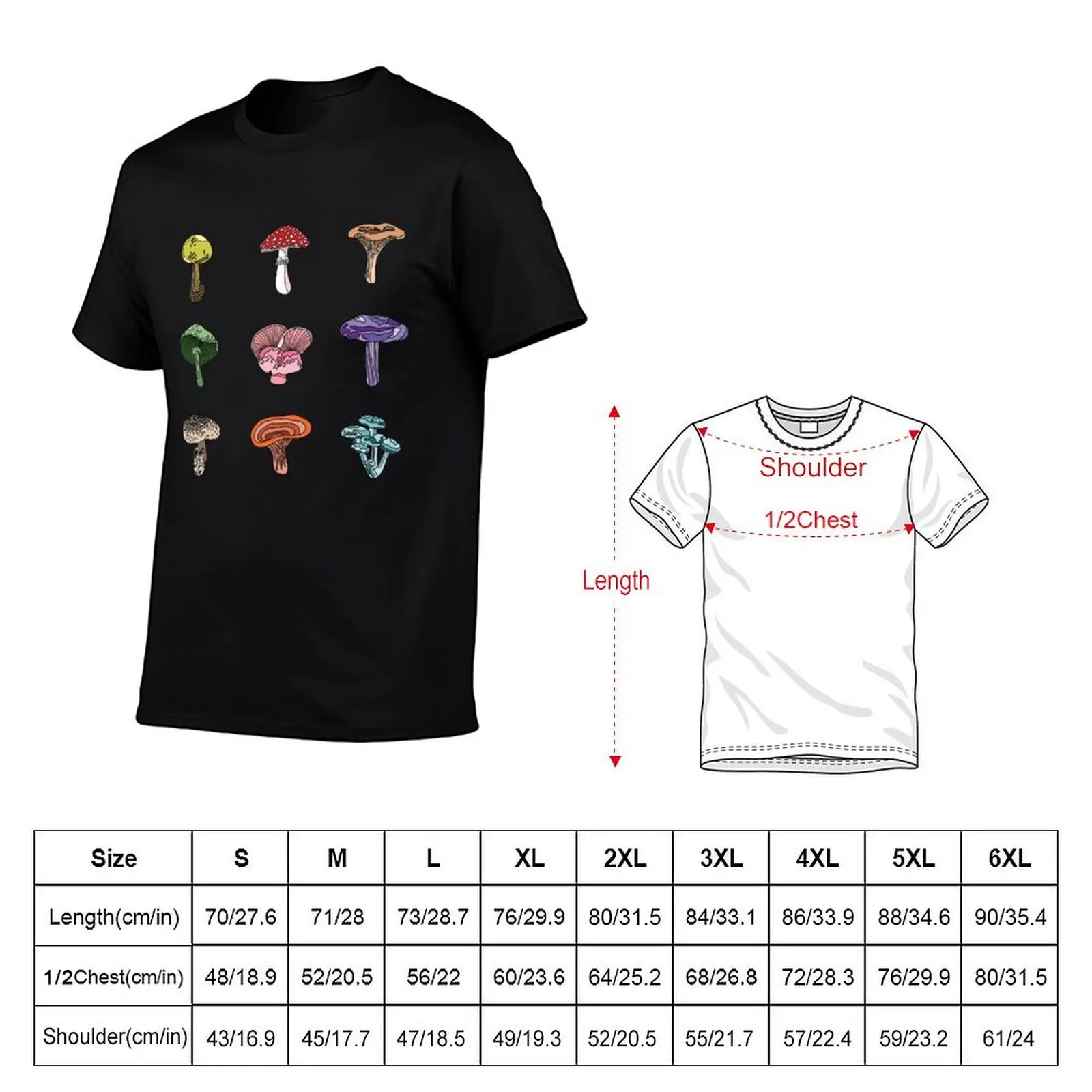Poisonous Mushrooms T-Shirt Construction Work Tee Shirt