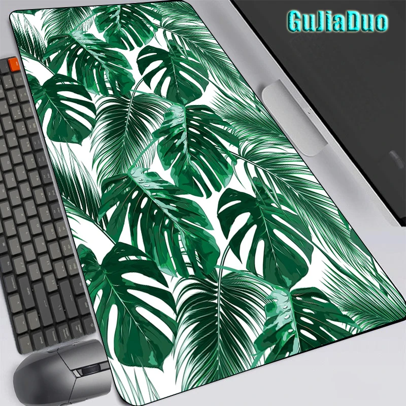 80x40 Large Anime Leaves Mouse Pad Laptop Desk Mat Non-slip Waterproof for Gamer Speed Art Mousepad Comic Stuff Accessories Rug