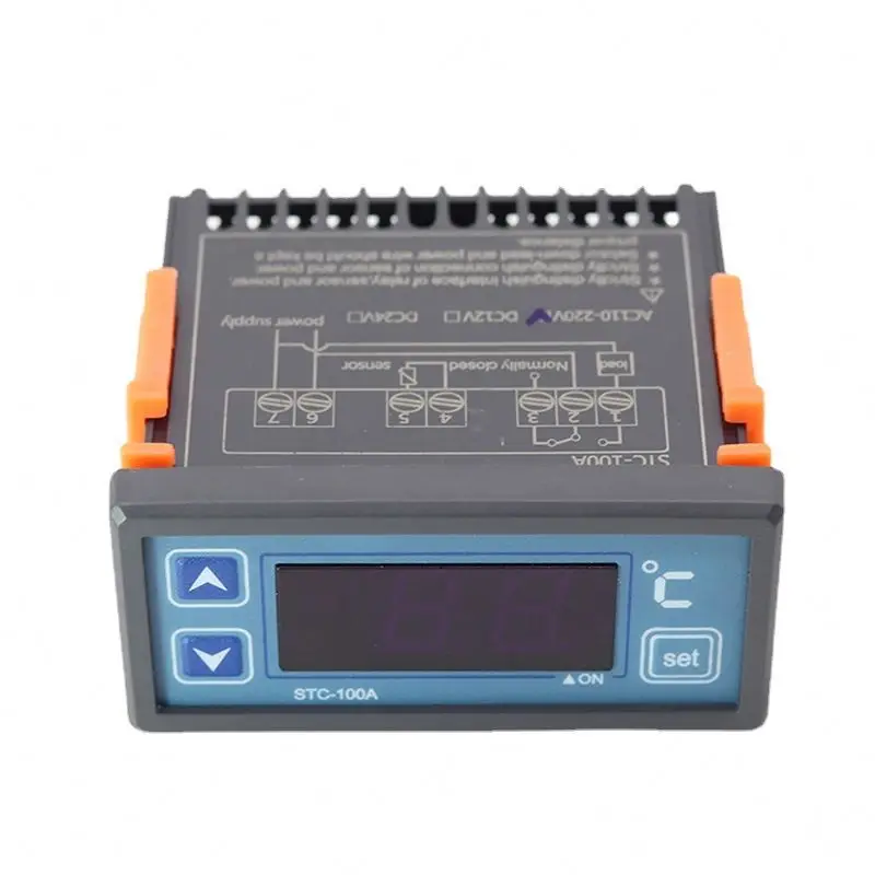 Système de contrôle intelligent automatique pour serre avec affichage numérique STC-100A, sonde, chauffage, pompe de circulation et thermostat
