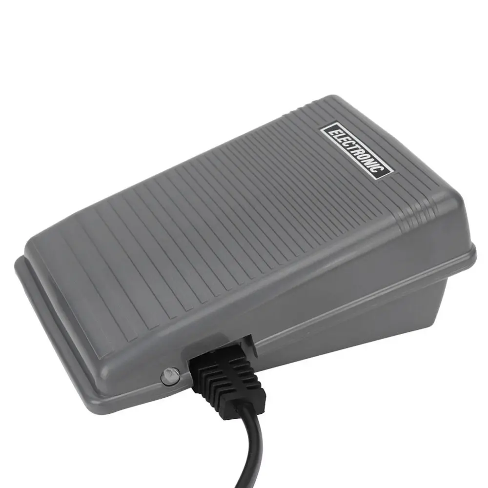 

EU Plug Foot Control Pedal Electric Infinitely Variable Speeds Sewing Machine ON/OFF Control Non-Slip Surface Durable