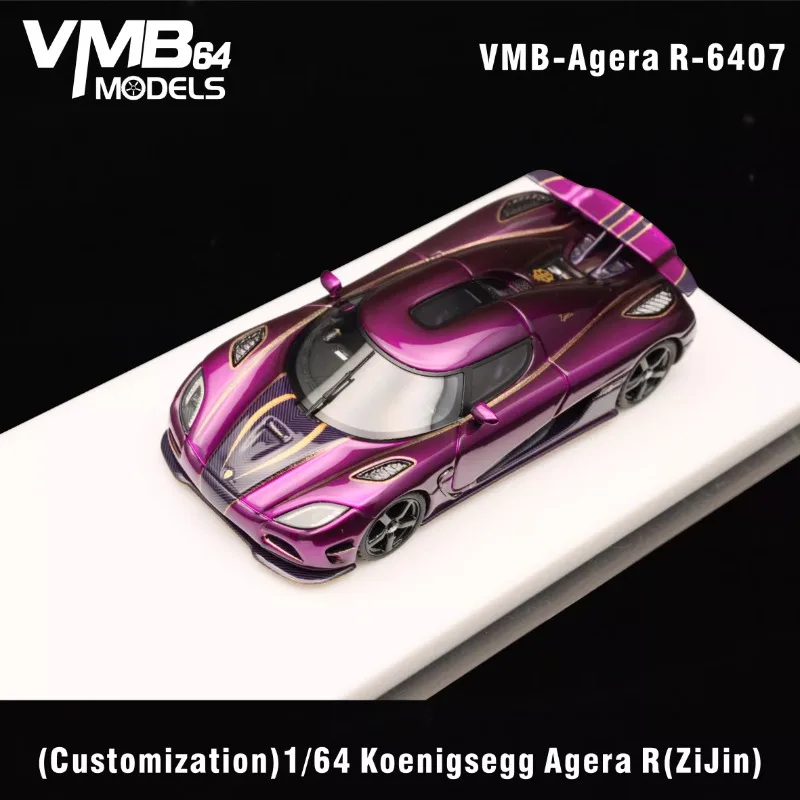 

In stock 1/64 Agera R purple gold die-cast resin car model collection ornaments, children's toys, adult decorative gifts.
