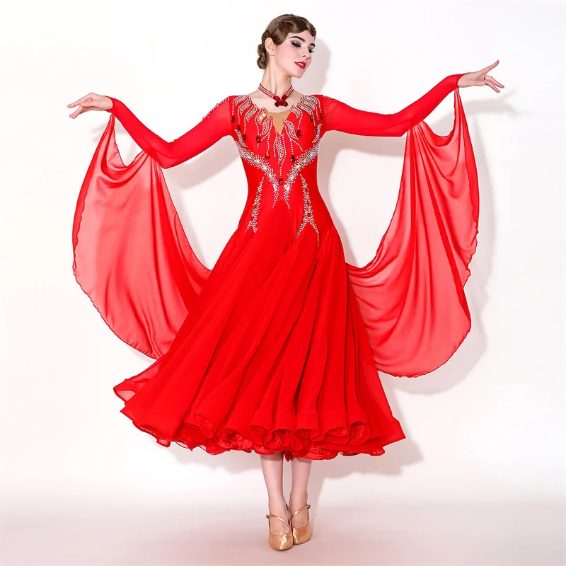 

ODBD1333 Hot Sale High Quality Performance Wear Women Ballroom Competition Dress