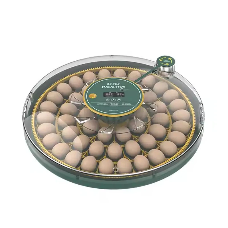 Wonegg Dual Power Capacity 52 Egg Automatic Incubator Hatching Eggs Machine for Chicken Duck Quail Birds