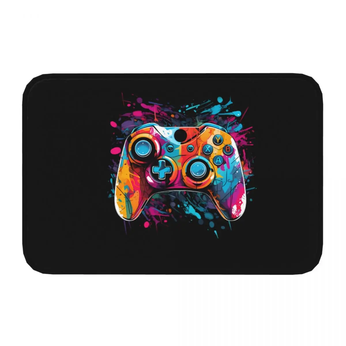 Retro Video Game Turbo Controller Bedroom Mat Colorful Handle Doormat Living Room Carpet Entrance Door Rug Home Decoration