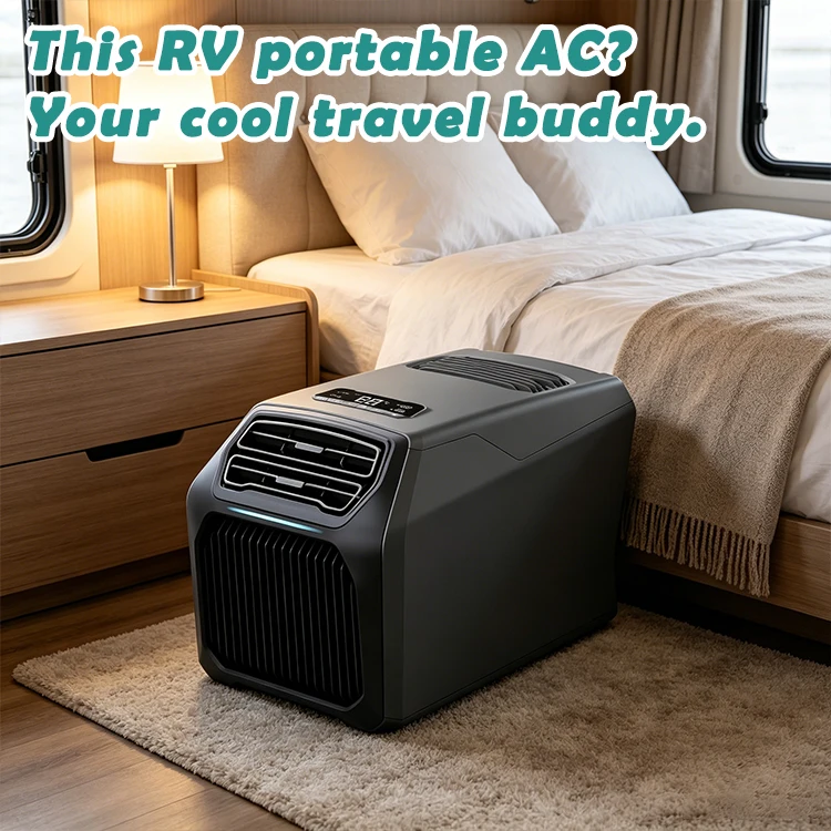 8000 BTU Portable Air Conditioner 220V Mobile AC Unit with R290 for RV Camping, Outdoor Tent, Home and Office Use Camping