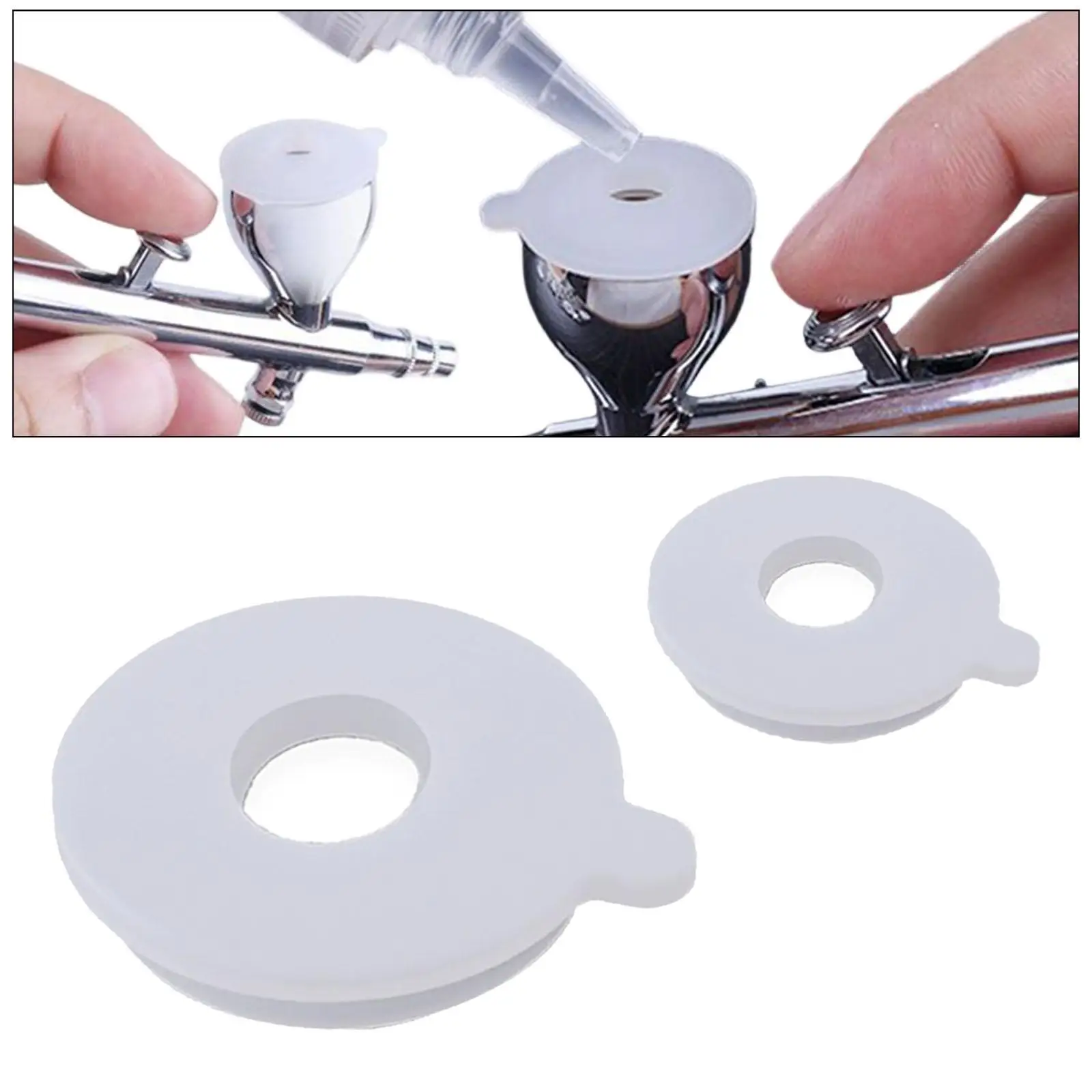 

Крышки для аэрографов с распылителем Простые в использовании Удобные крышки для чашек для аэрографов