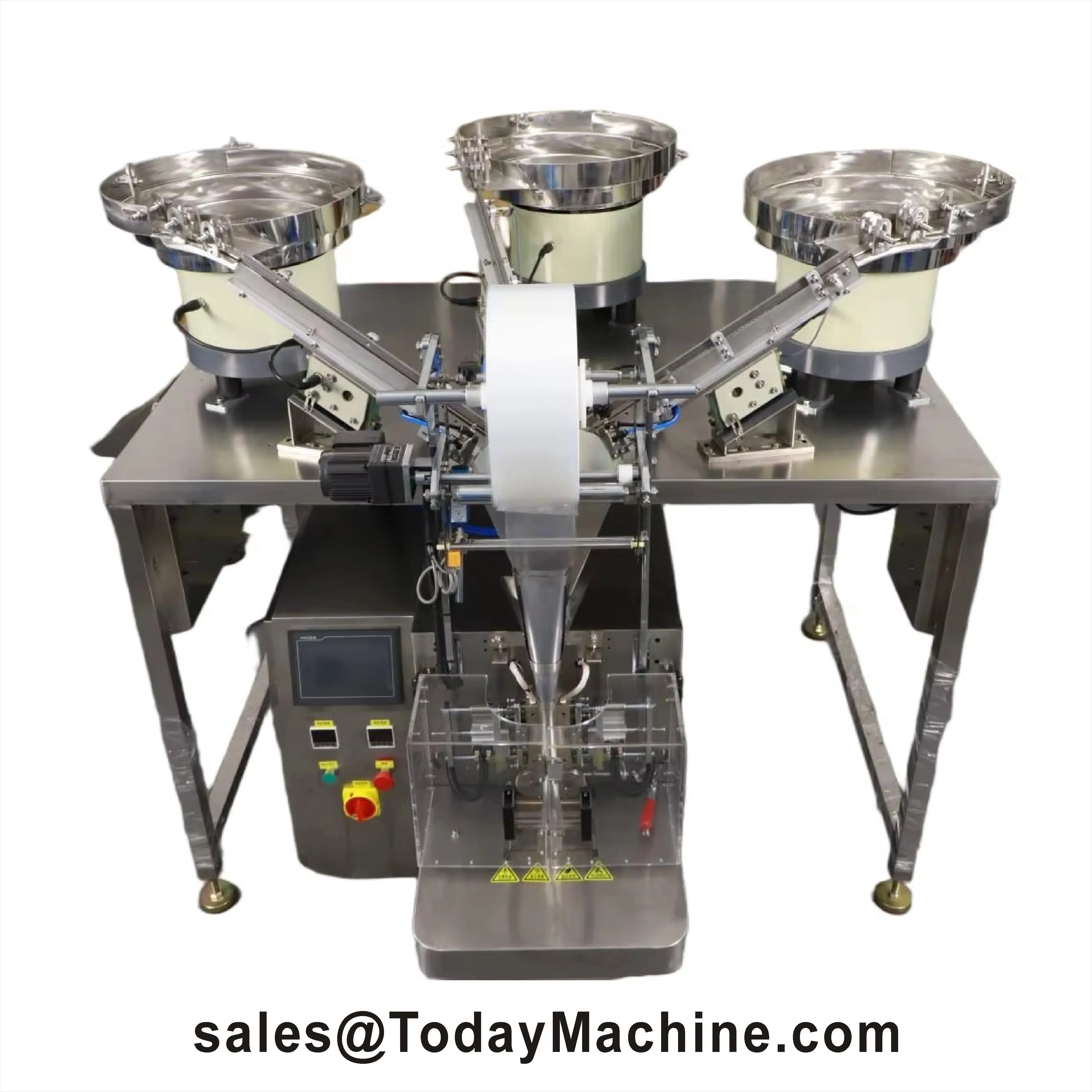Hardware Screw Nut Rivet Bolt Counting Filling and Sealing Vertical Packing Machine