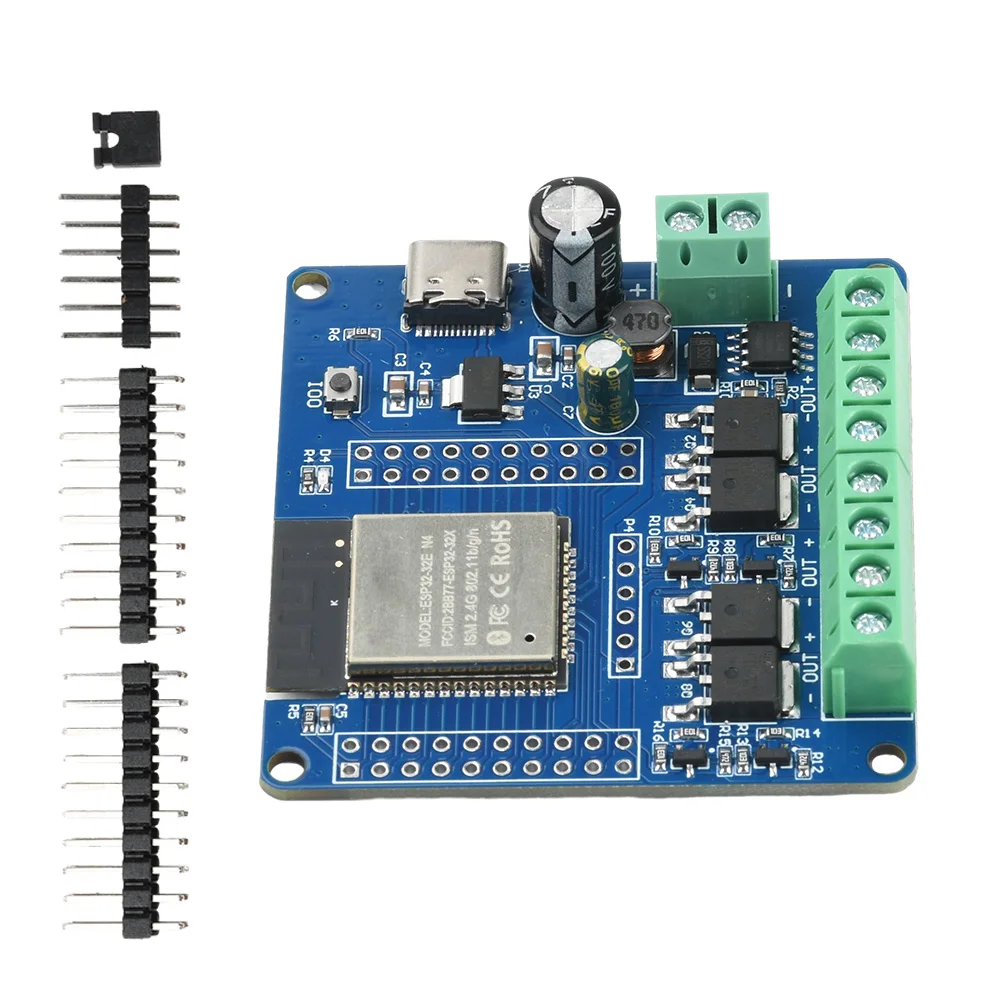 ESP32 2/4-way MOS Switch Module ESP32-32E Module WIFI Bluetooth Development Board UART Burning DC 5-60V Single-Way Relay Module
