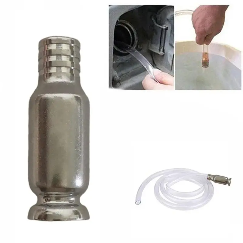 1pc Copper Siphon Pump Oil Fuel Liquid Transfer Pump Suction Pipe Connector