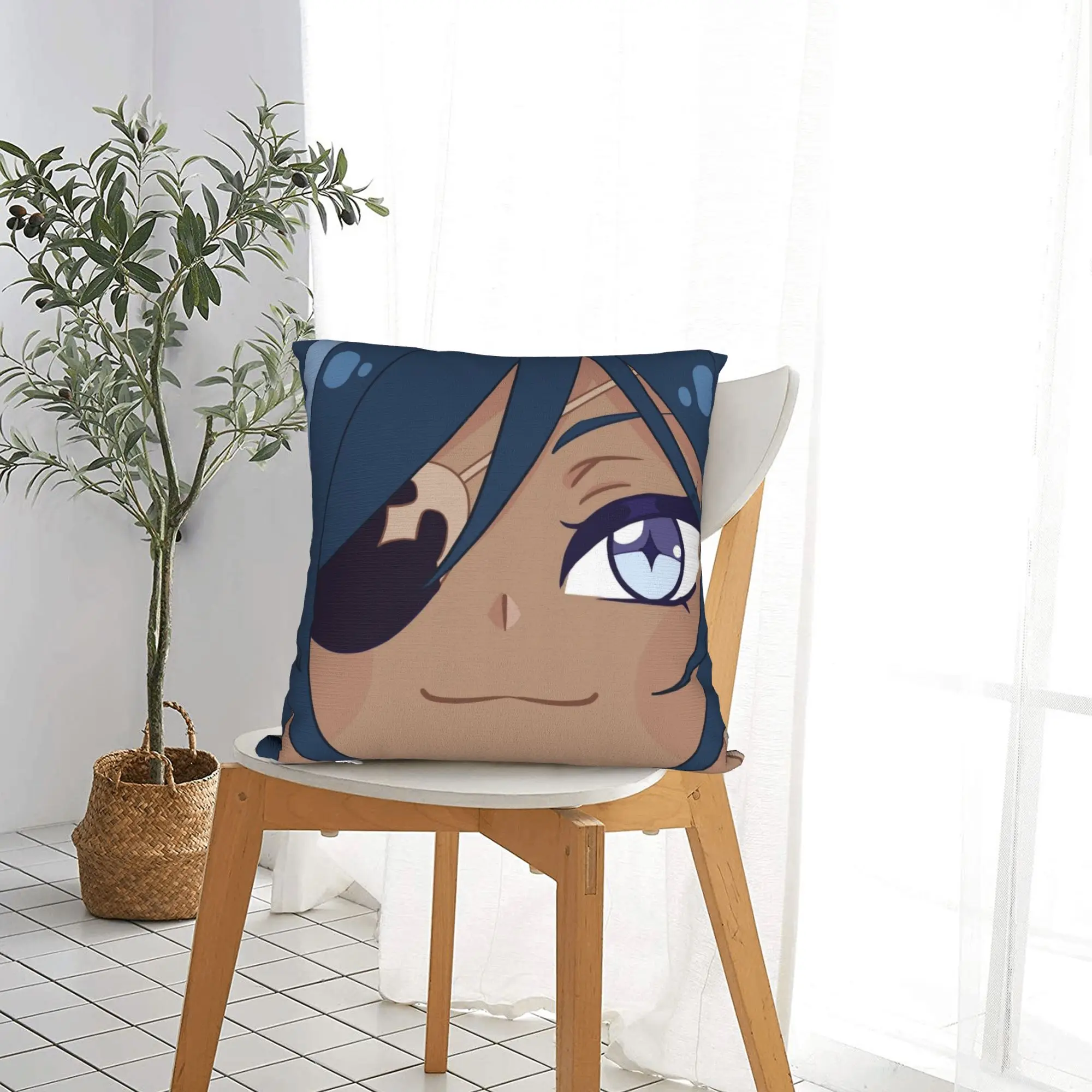 Kaeya Tiddies Genshin Impact Pillowcase Printed Cushion Cover Gift  Throw Pillow Case Cover Home Square