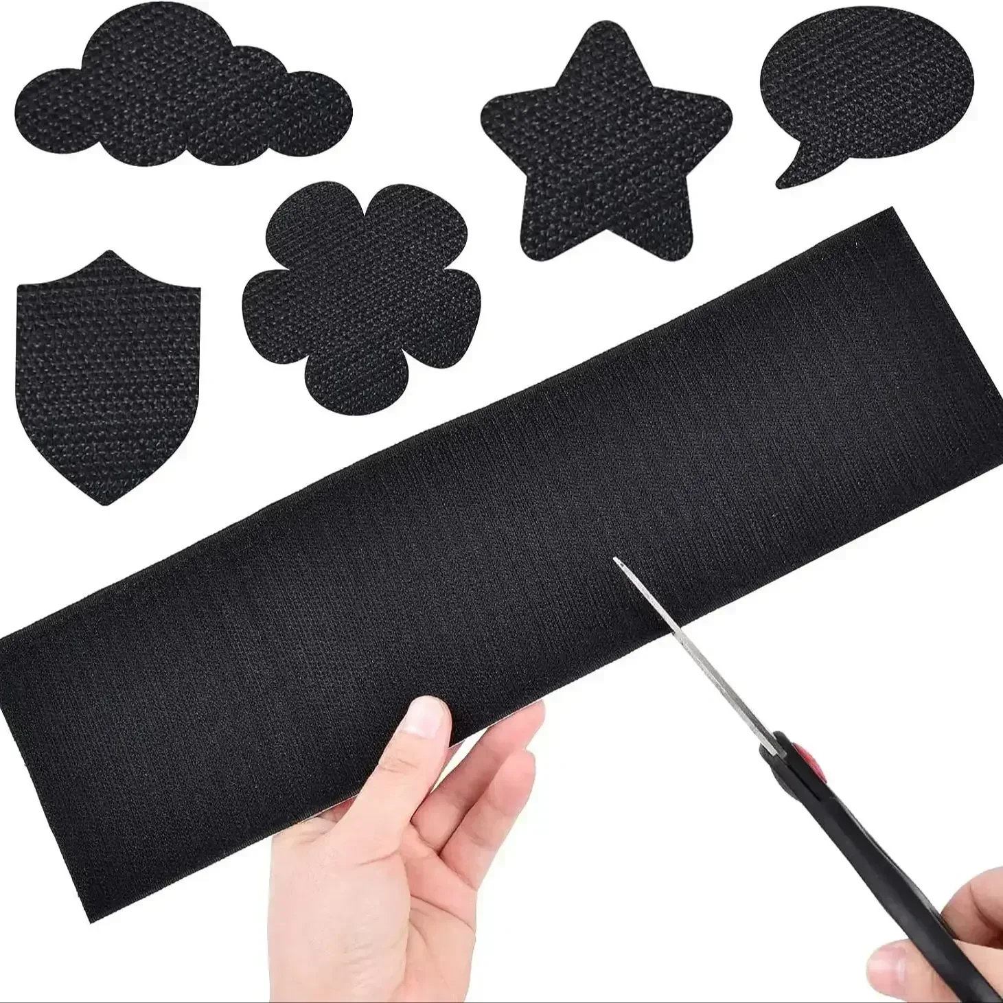 2/5pcs DIY Carpet Fixing Stickers Strong Self Adhesive Fastener Hook Bed Sheet Sofa Adhesive Tape Carpet Anti Slip Mat Black