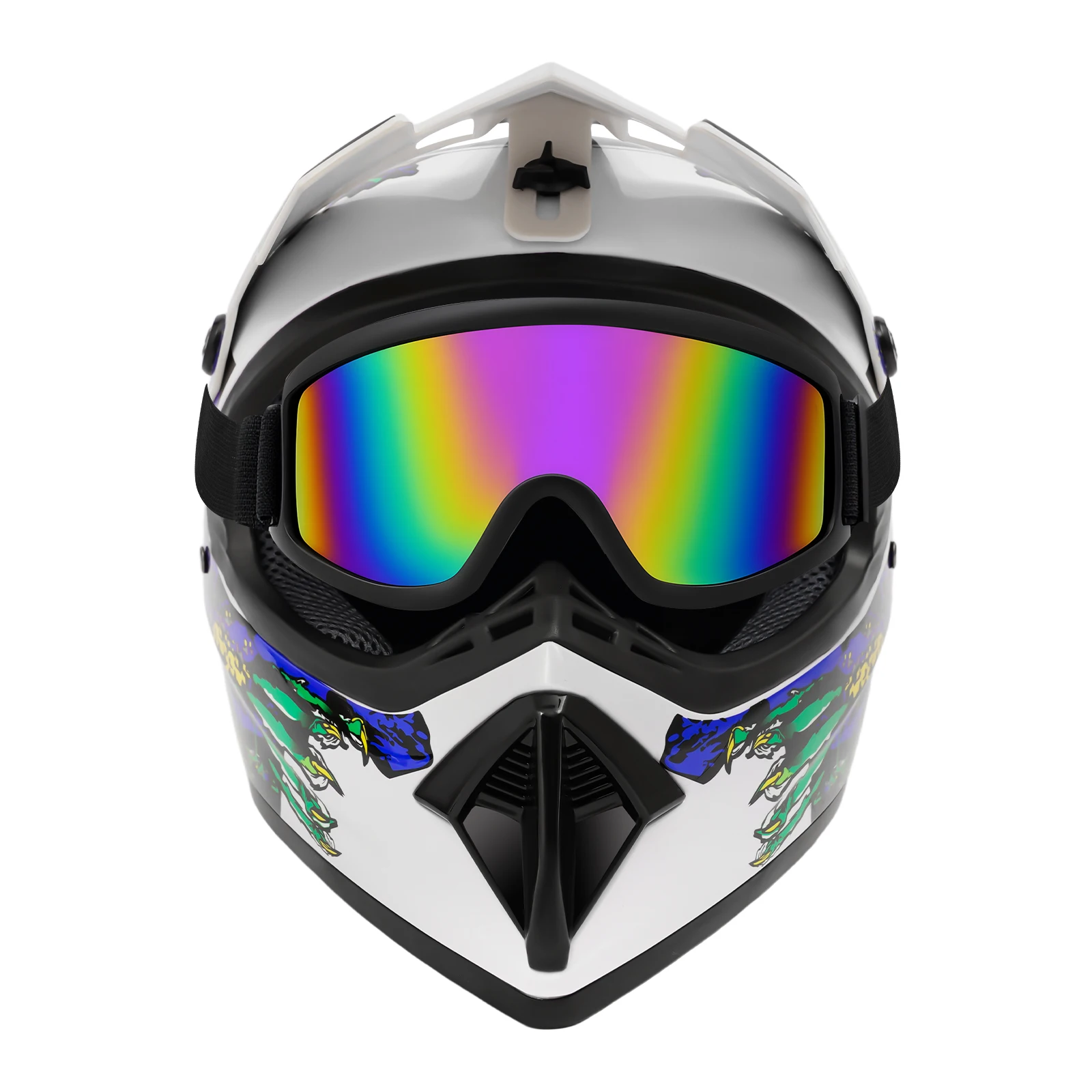 Set casco 57-58 cm con occhial - Off Road Motocross Helmet Goggles Set recensione e prezzo
