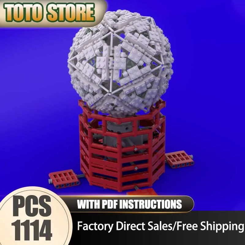 

Moc Building Blocks Ground antenna Cover of Satellite Station Model Technology Brick DIY Assembly Construction Holiday Toy Gifts